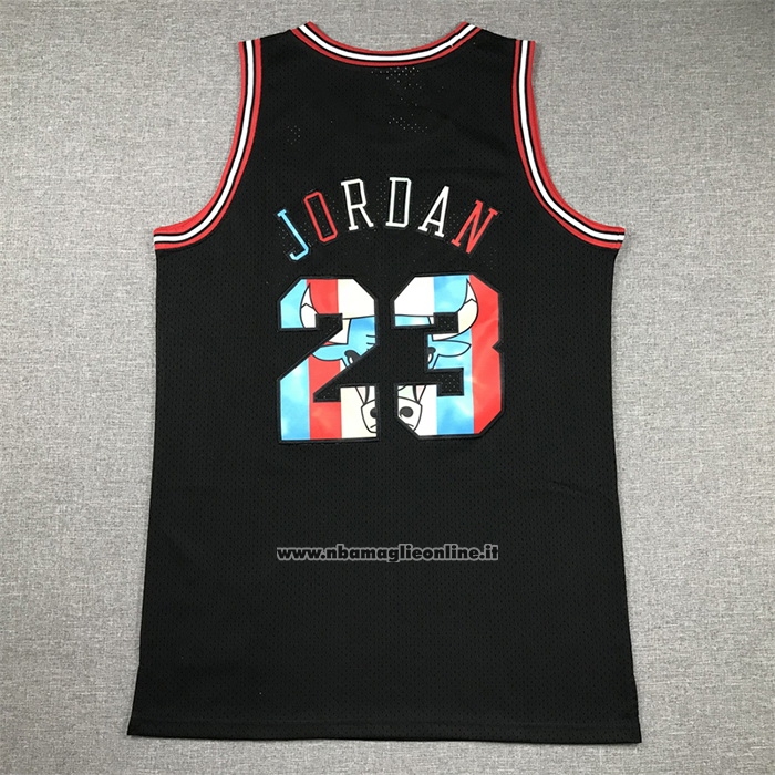 Maglia Chicago Bulls Michael Jordan #23 Mitchell & Ness 1997-98 Nero2